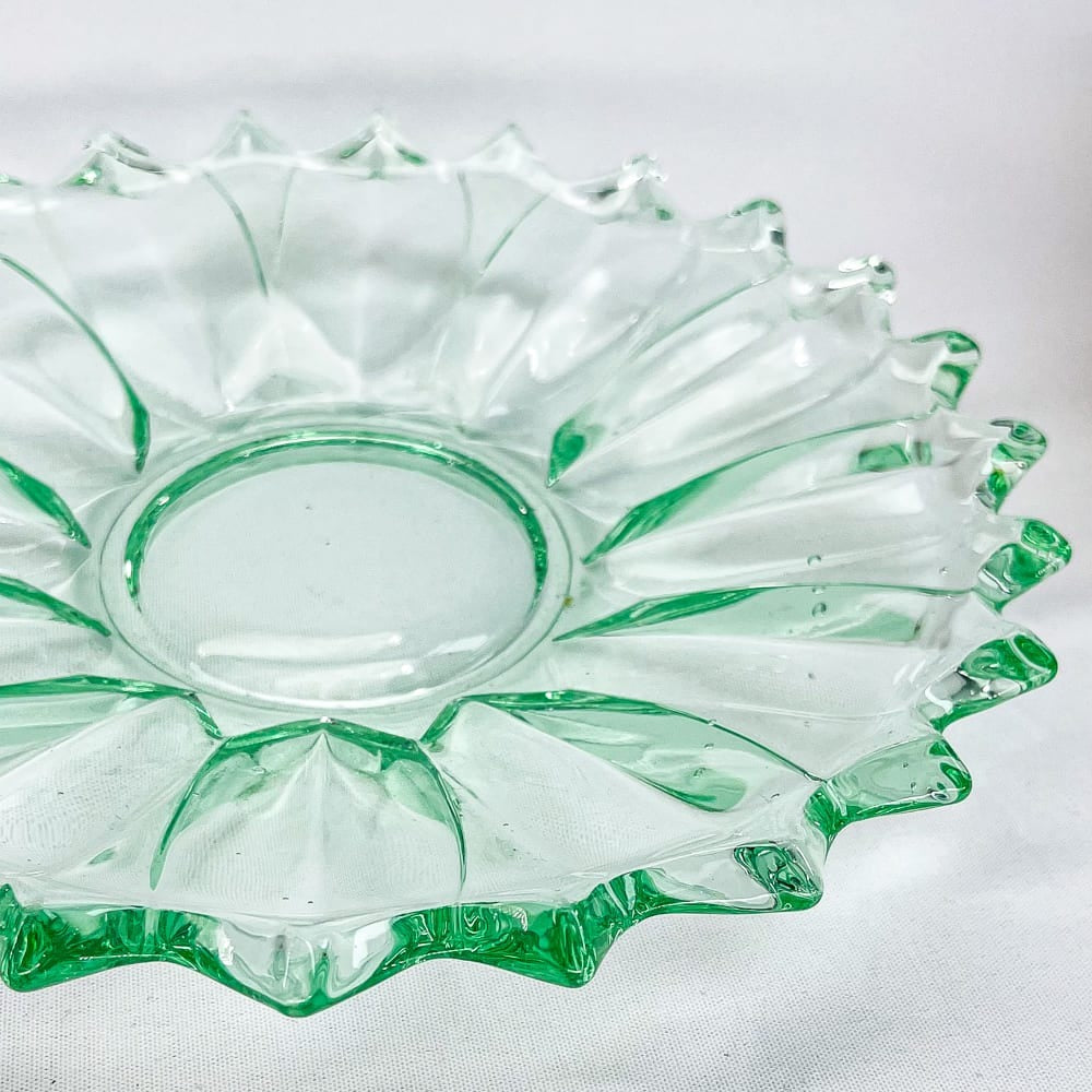 Fuente vidrio sueca verde - 25cm